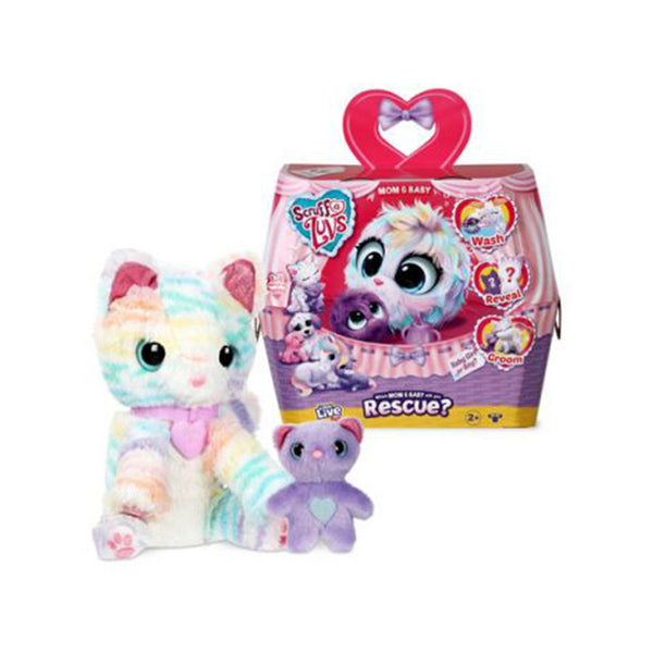 Little Live Pets Scruff-A-Luvs Series 9 Mum and Baby Rainbow