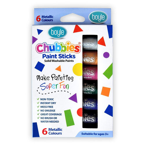 Chubbies Washable Paint Sticks (Pack of 6)