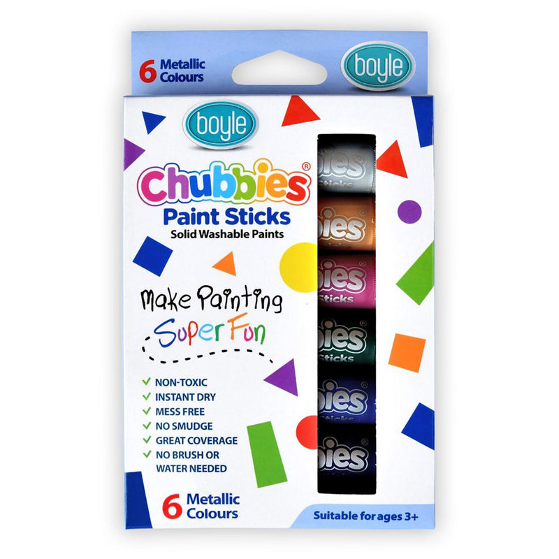 Chubbies Washable Paint Sticks (Pack of 6)