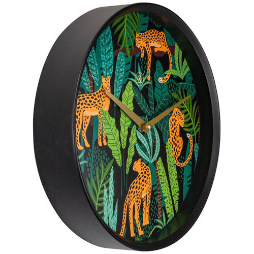 NeXtime Urban Jungle Wall Clock 30cm Leopard Print