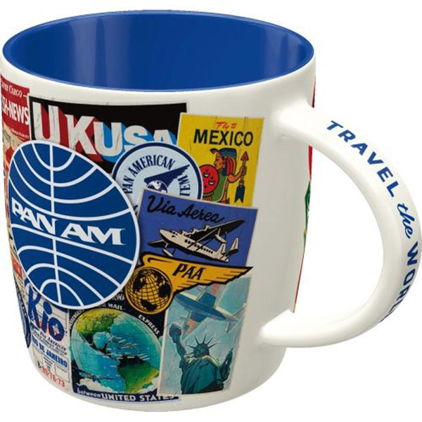 Nostalgic-Art Pan Am Travel Collage Ceramic Mug