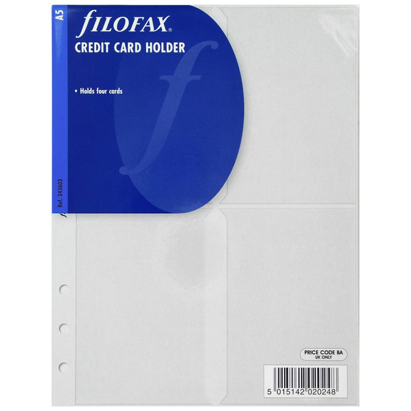 Filofax A5 Credit Card Holder