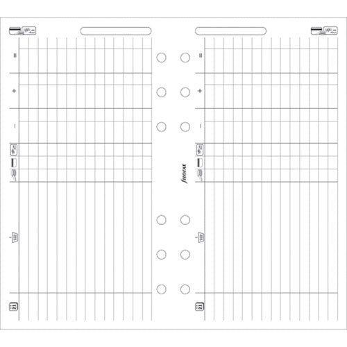 Filofax Personal Finances Refill 20pk (White)