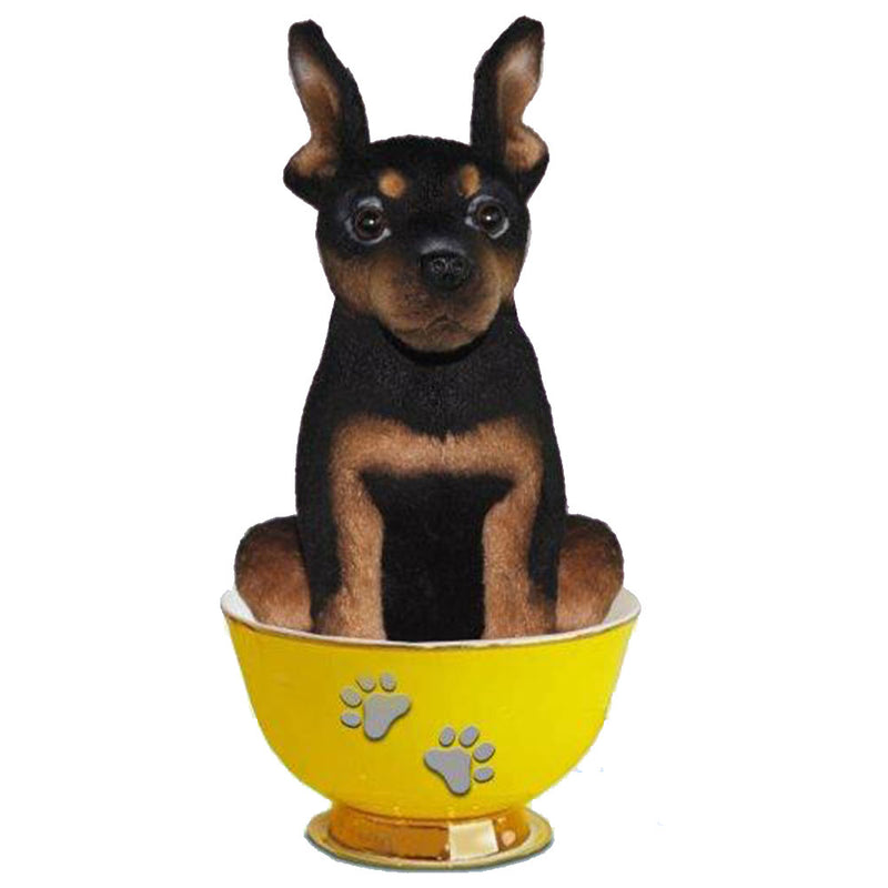 Jouet en peluche réaliste pour chien, tasse de thé, 16 cm