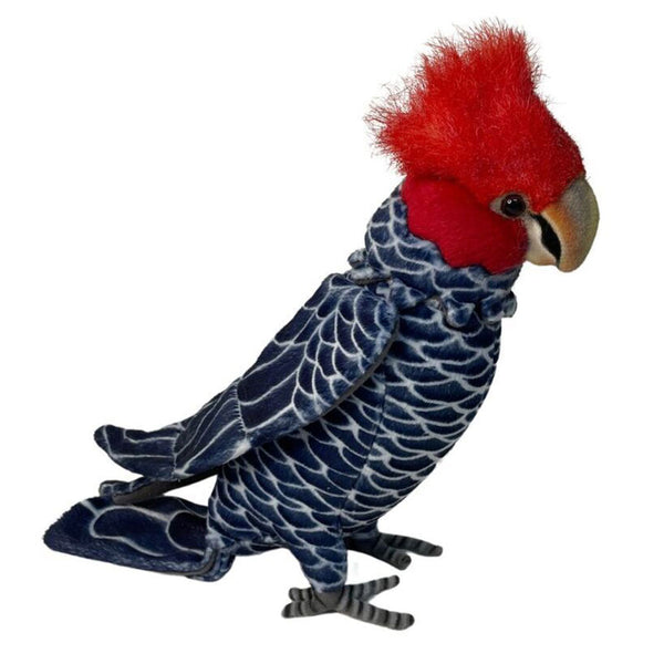 Poseable Gang Gang Cockatoo Plush Toy 24cm