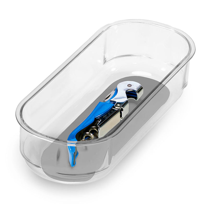 Madesmart Clear Soft Grip Bin (grijs)