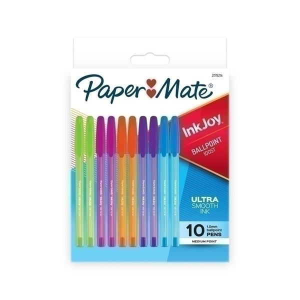 Paper Mate Inkjoy 100ST Ballpen Fsn 10pk Box of 12