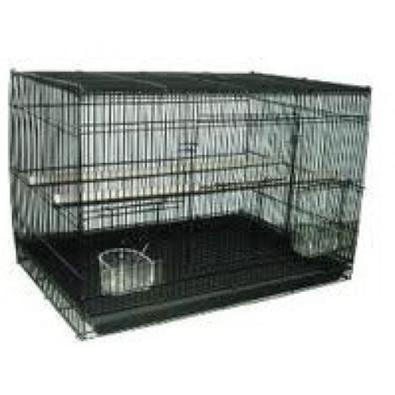 Bird Flight Cage with Divider (zwart)