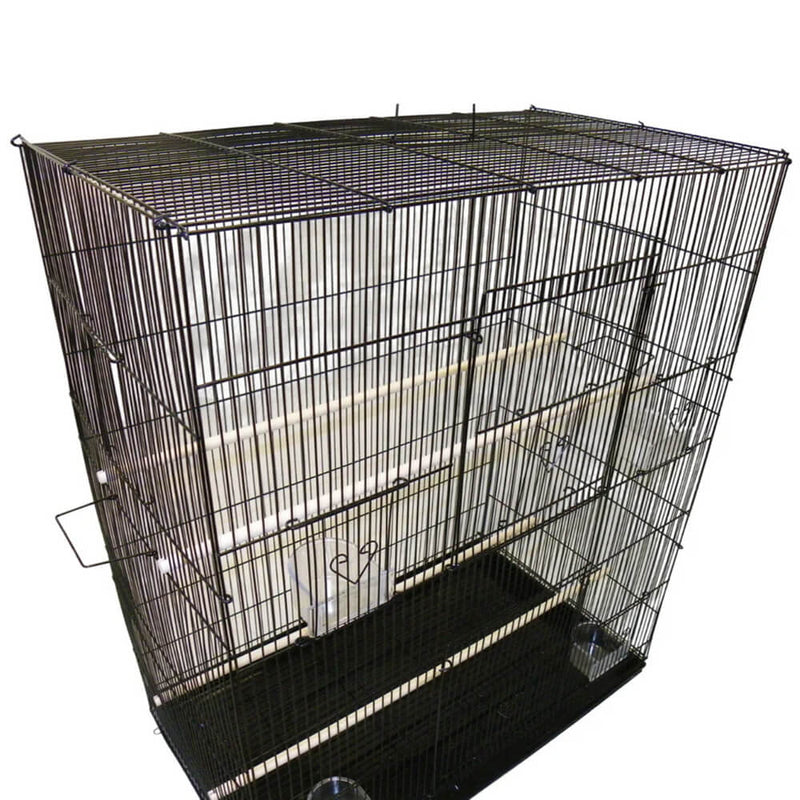 Cage de vol à oiseaux 75x80 cm (blanc)