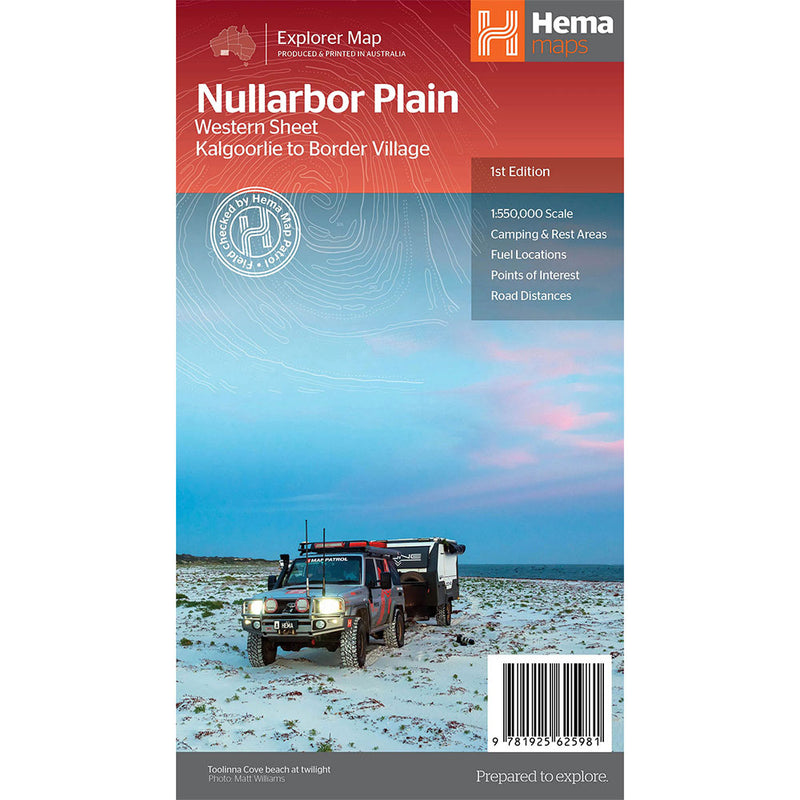 Hema Nullarbor Plain Map