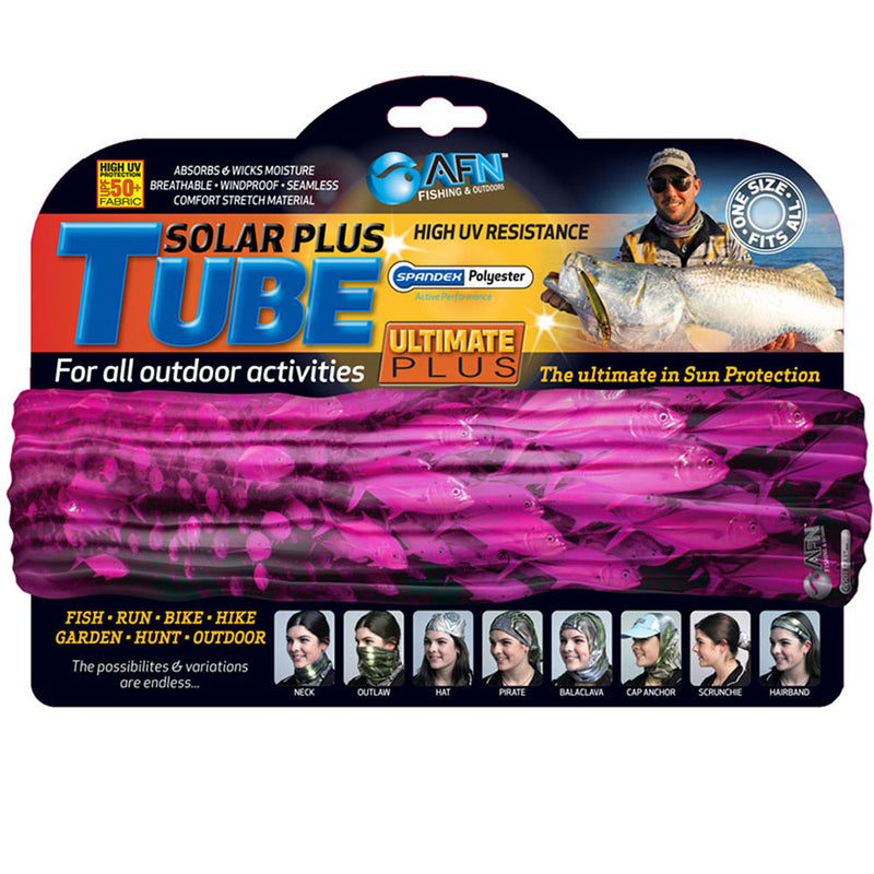 Tube solaire plus avec imprimé de poisson scolaire