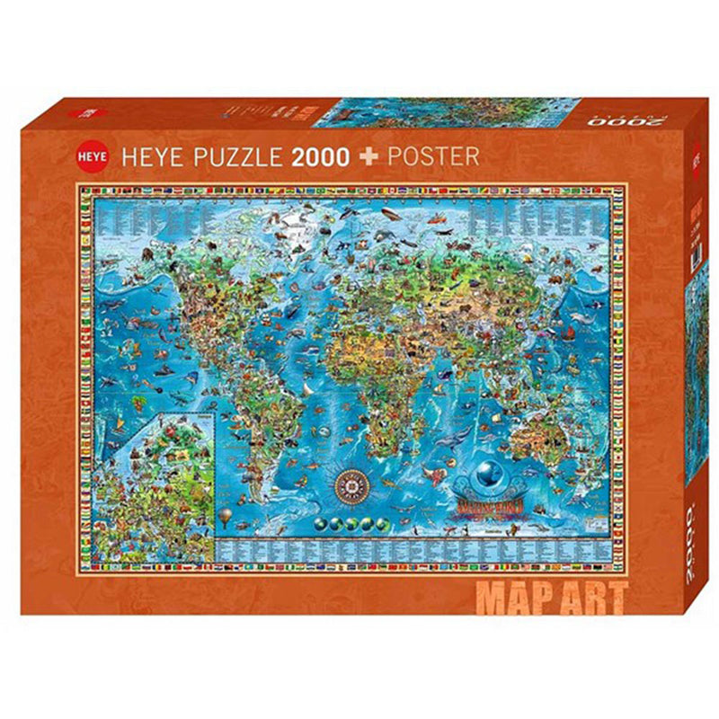 Heye map art jigsaw puzzel 2000pcs