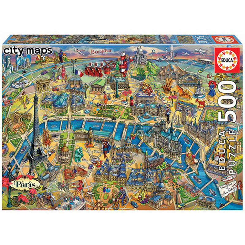 Educa map jigsaw puzzel 500 stcs