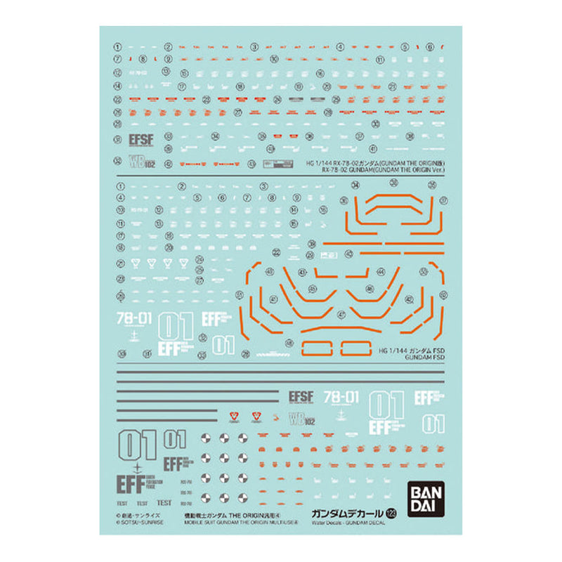 Bandai Mobile Suit Gundam The Origin Multi -use Decal