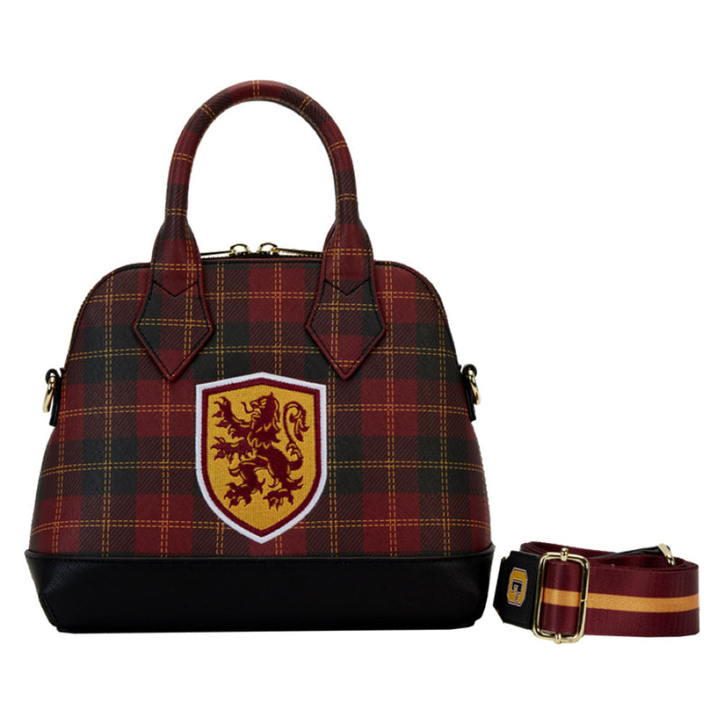 Hogwarts huis patch varsity plaid crossbody tas