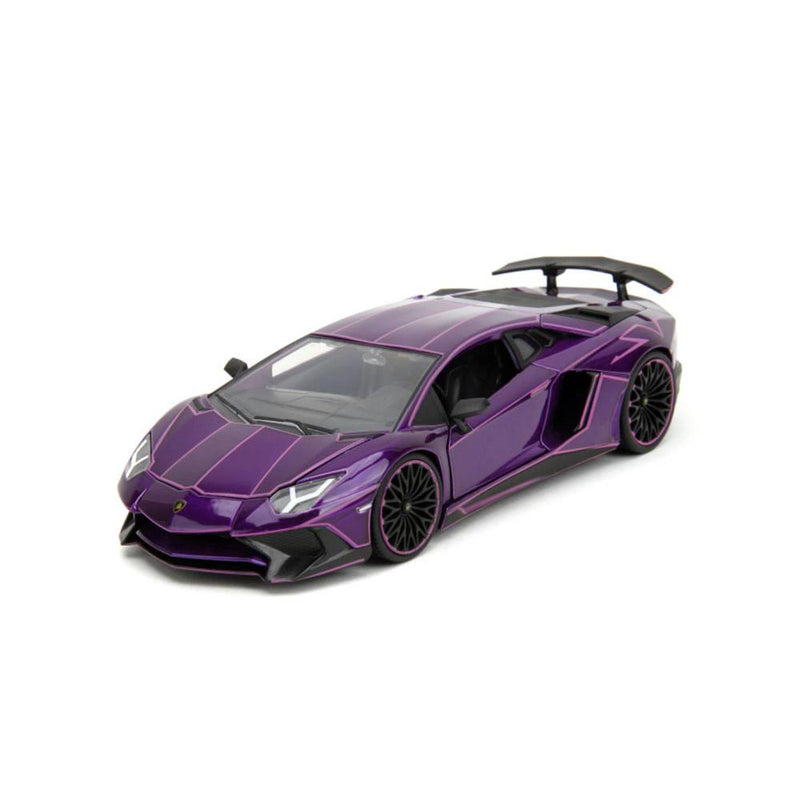 Roze slips Lamborghini Aventador SV 1:24 Voertuig