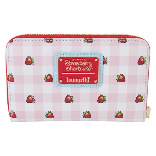 Strawberry Shortcake Denim Plaid Zip Wallet