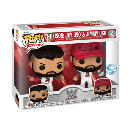 WWE Uso Brothers Wrestle Mania 39 Pop! Vinyl 2 Pack