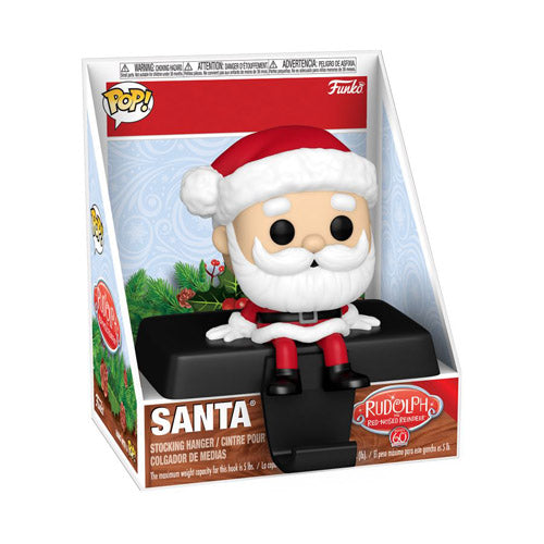 Rudolph Santa Pop! Edge-Sitter Stocking Hanger