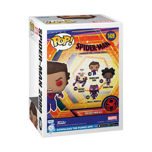 Spider-Man Across Spider-Verse Spiderman 2099 Unmasked Pop!