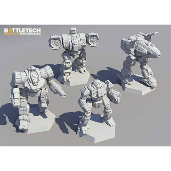 Battletech Inner Sphere Fire Lance Miniature