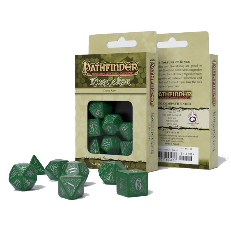 Q Atelier Pathfinder Dice (ensemble de 7)