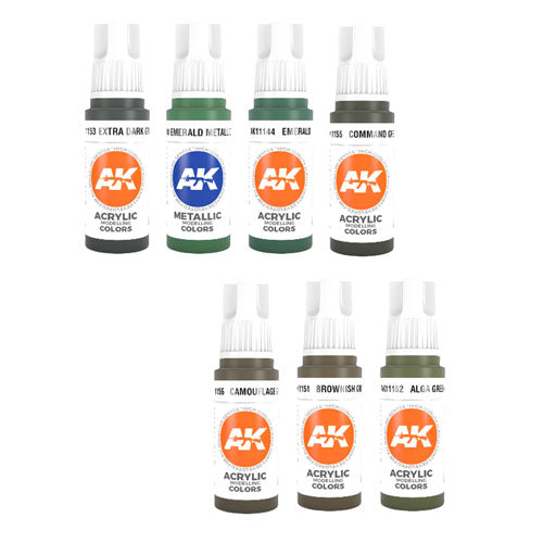 AK Interactive 3Gen Green Acrylic Paint 17mL