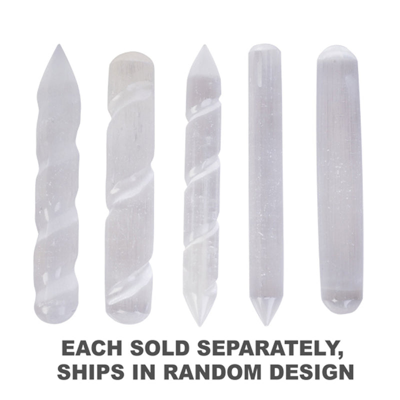 Selenite Stick Cleansing Crystal (1pc Random)