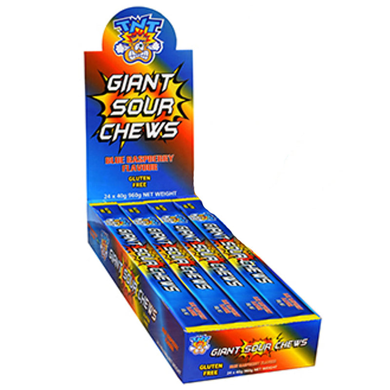 TNT Giant Sour Chew Bars (24x40G)