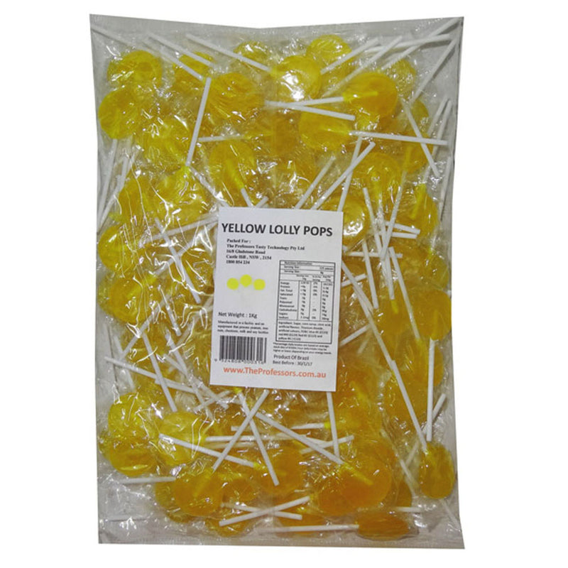 Zoete traktaties platte pops 1 kg (ongeveer 125 pc)