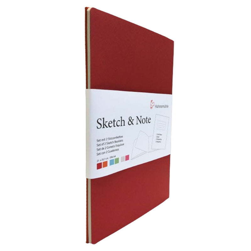 Hahnemuehle Sketch & Note Booklets 2pk (Cerise / paprika)