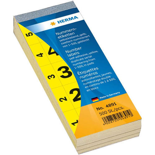 Herma Adhesive Number Blocks (28x56mm)