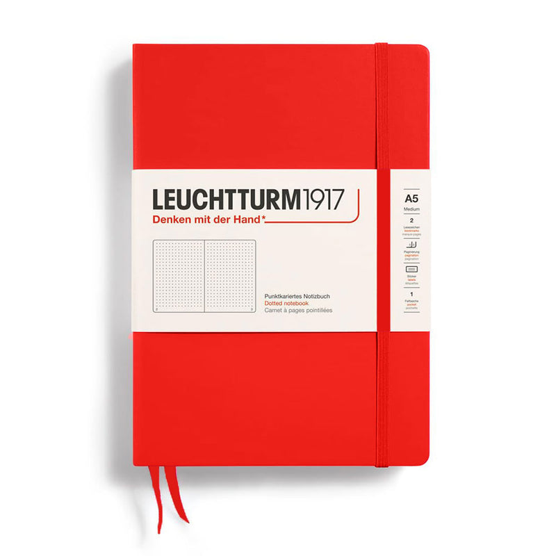 Leuchtturm Hardcover Dotted Notebook A5 (Red)