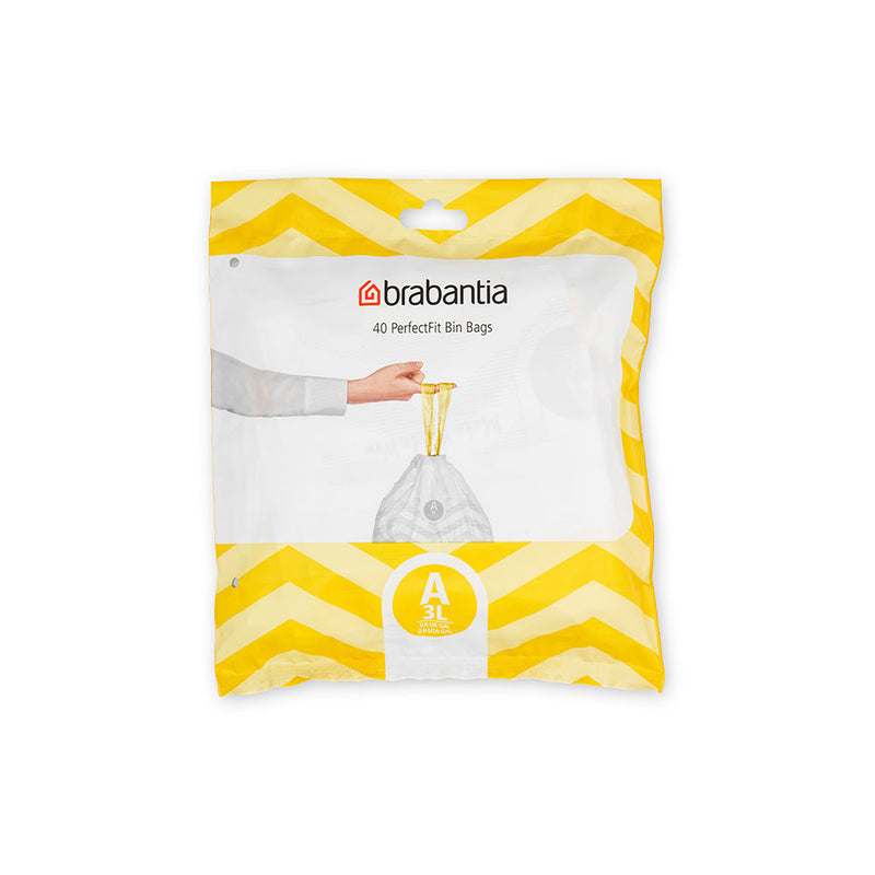 Brabantia PerfectFit Dispensver Pack avec 40 sacs