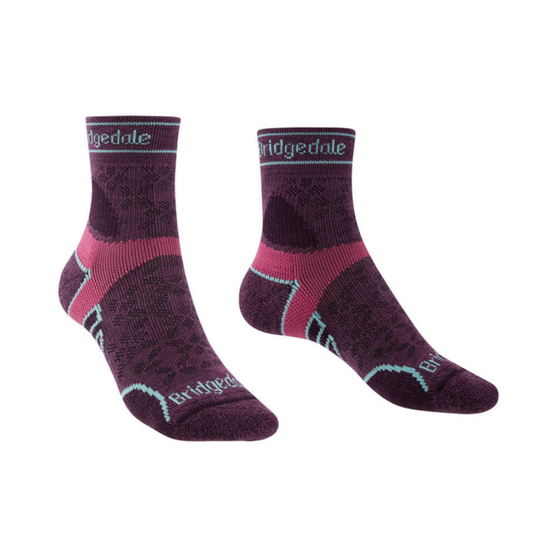 Women's Merino Sport 3/4 sokken (Damson)