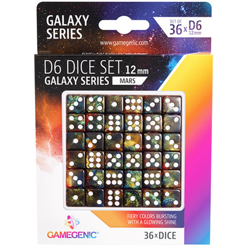 GameGenic Galaxy Series D6 Dice Set 12 mm (36pcs)