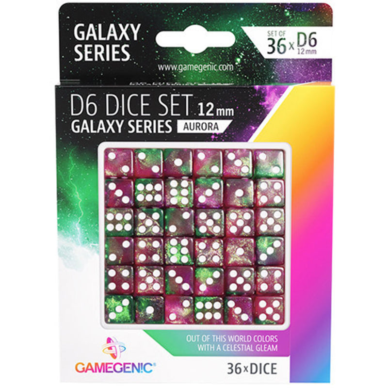 GameGenic Galaxy Series D6 Dice Set 12 mm (36pcs)