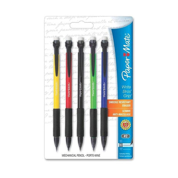 Papermate Grip Mechanical Pencil 0.7mm 5pcs