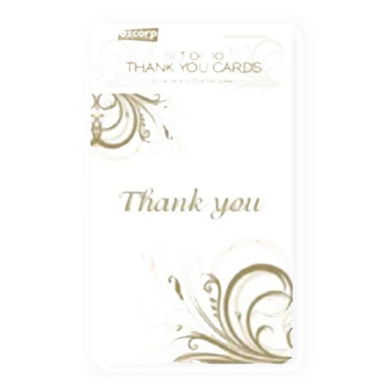 Ozcorp Thank You Correspondence 10pcs (Silver)