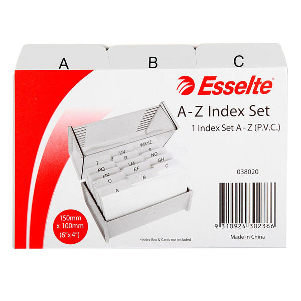 Esselte PVC System Card Index A-Z