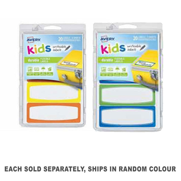 Avery Writable Kids ID Labels 20pcs (89x32mm)