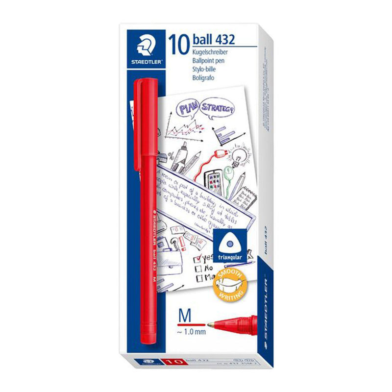 Staedtler Medium Stick Driehoekige balpen 10 %