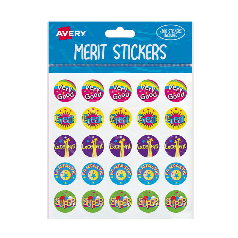 Avery Légendes Merit Stickers 300PCS