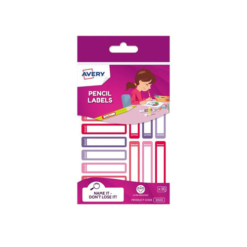 Avery Rectangle Pencil Label 30pcs