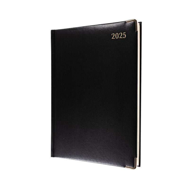 Collins Classic Manager Quarto 1DTP 2025 Diary (Black)