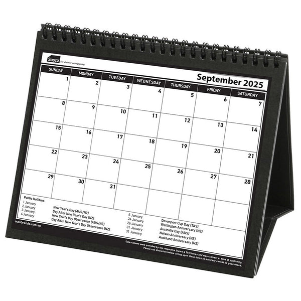 Sasco Trifold Month to View 2025 Calendar (210x180mm)