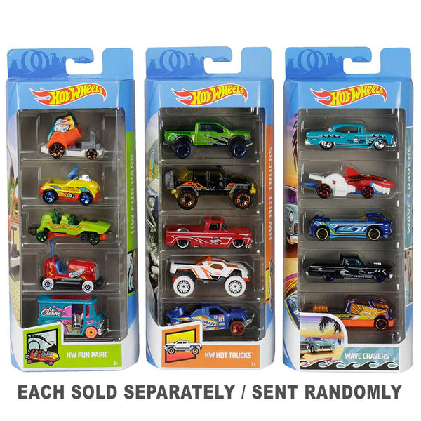 Hot Wheels 5 Pack Diecast Car (1pc Random Style)