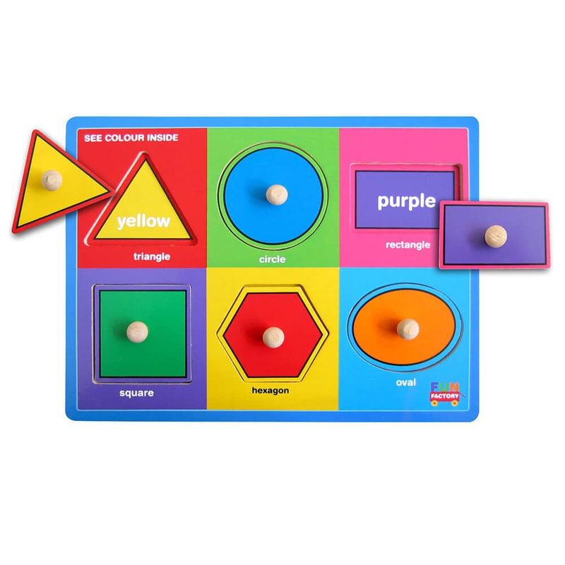 Puzzle en bois Fun Factory avec boutons