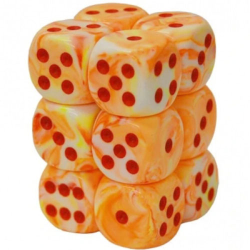 Festive Chessex 16mm D6 Dice Block