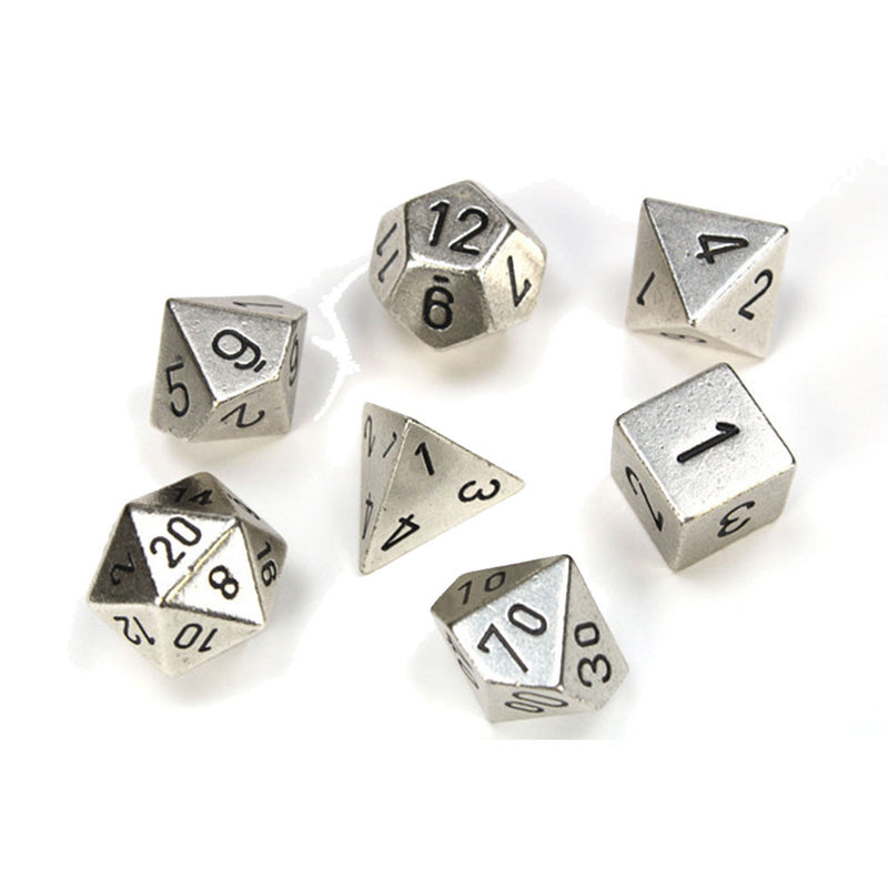 Ensemble de 7-die en métal Chessex Polyédrique